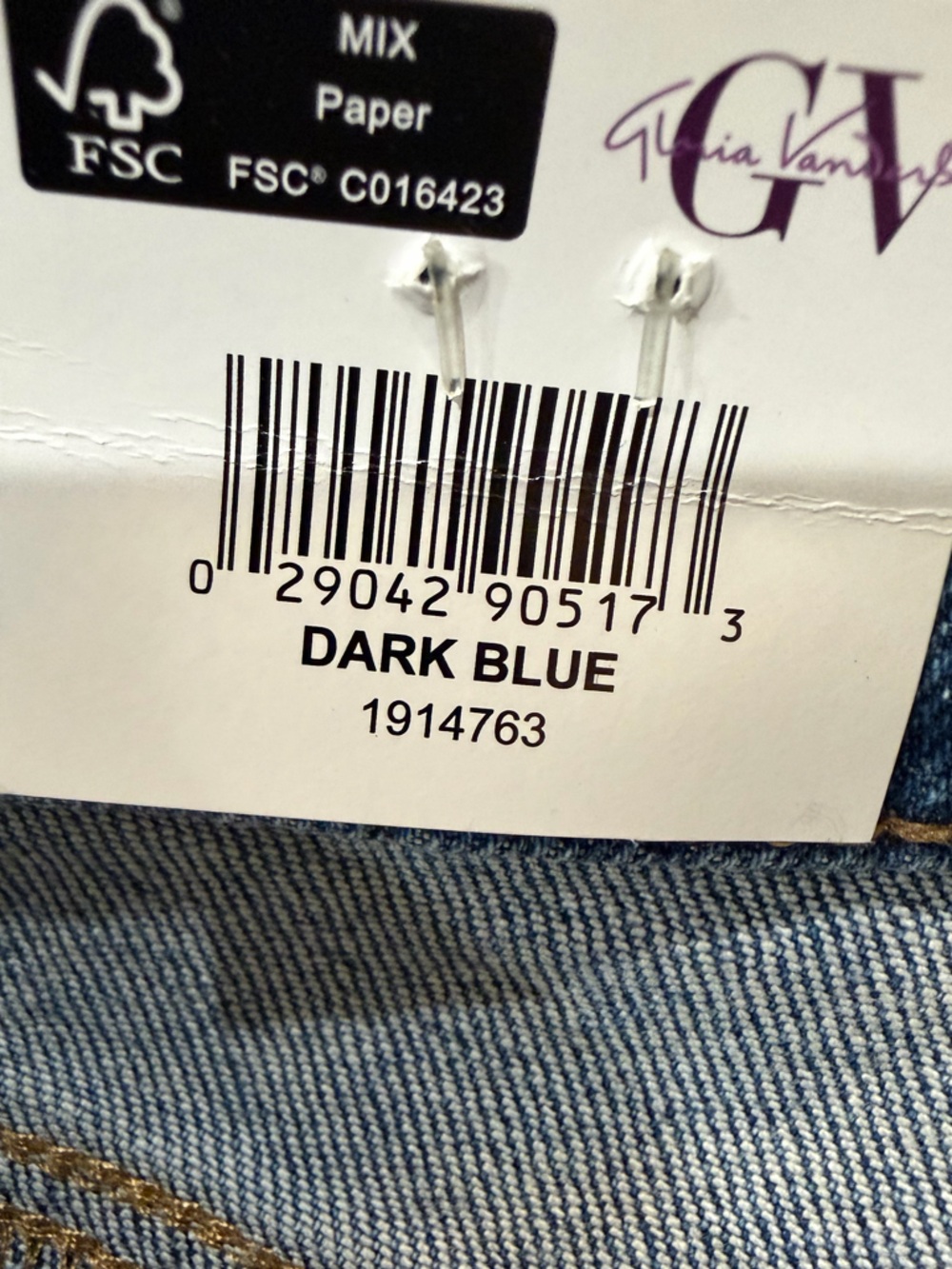 GLORIA VANDERBILT High Rise RELAXED STRAIGHT JEAN DENIM 31” Inseam Plus Size 16 - Picture 5 of 9